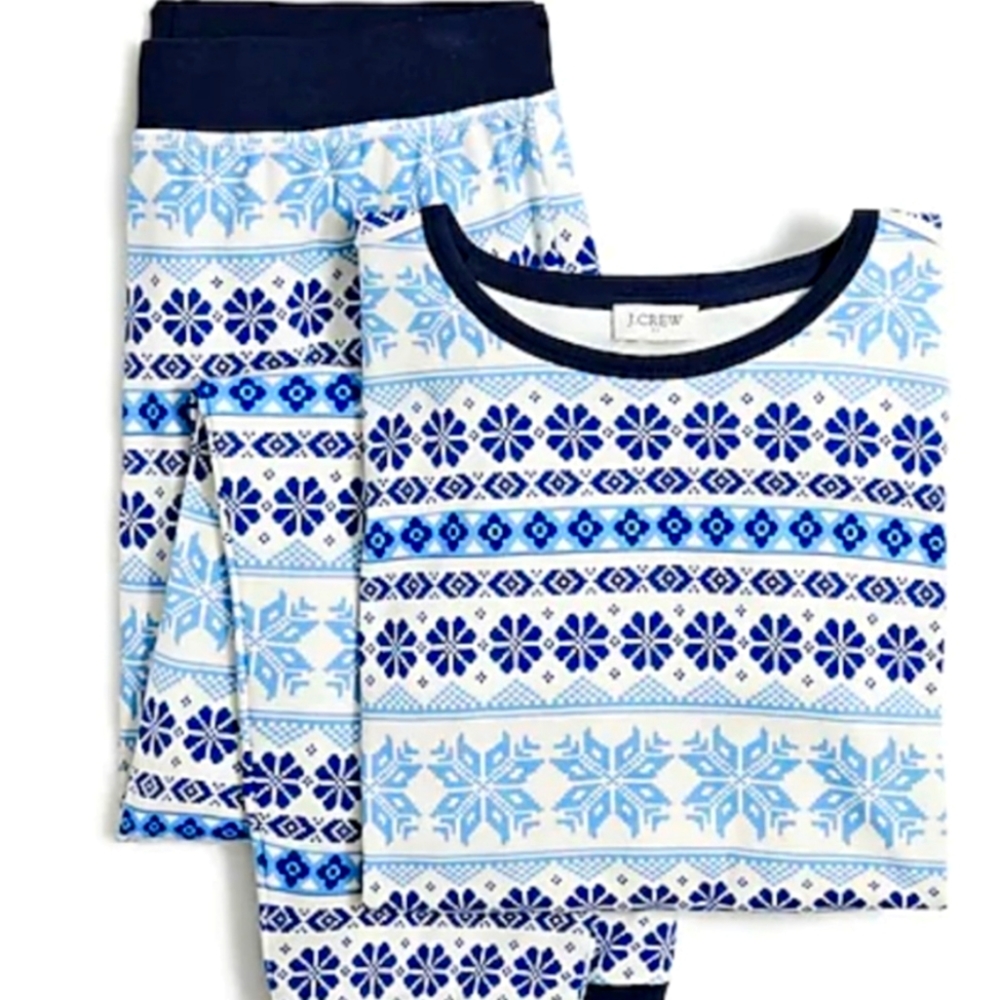 J. Crew Snowflake Pajama set
